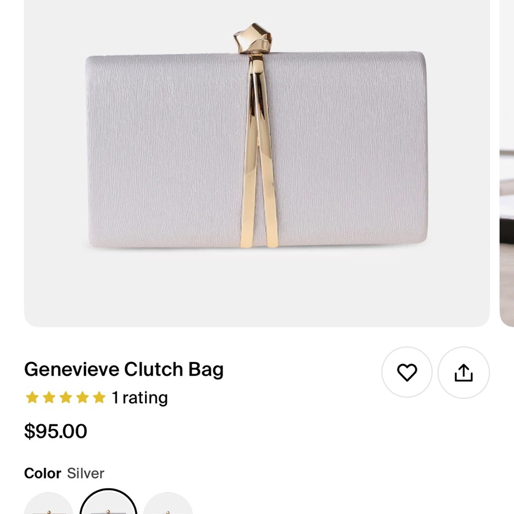 Silver and Gold Clutch (send your best offer)